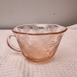 Macbeth Evans Dogwood Pink Depression Glass Teacup